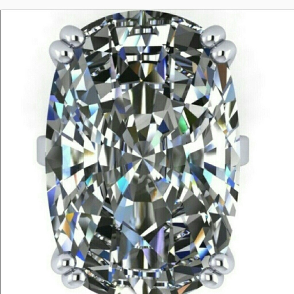 Beautiful New White Sapphire 925 Sterling Ring - Picture 2 of 8